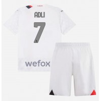 Camisa de Futebol AC Milan Yacine Adli #7 Equipamento Secundário Infantil 2023-24 Manga Curta (+ Calças curtas)